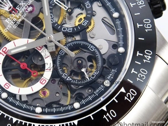 Bracelet Edition SONIC Daytona SS Bezel Skeleton Skeleton Best SA4130 Dial on Ceramic Oyster 0127